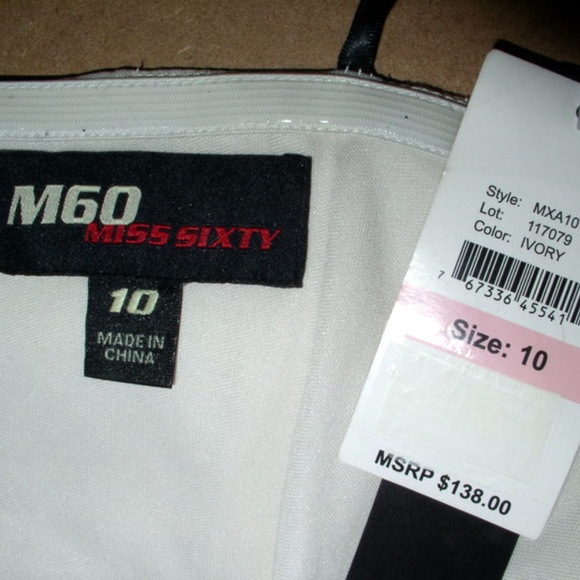 Miss Sixty NWT Sexy Chiffon Strapless Dress - Picture 6 of 6